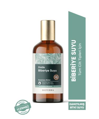 Bioterra Rosemary Water 100 ml - Rosemary Water (Anti-Loss and Fast Hair Growth Tonic)
