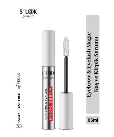 Slook S'LOOK EYEBROW & EYELASH MAGIC SERUM Nourishing Lengthening Natural Care Eyebrow Eyelash Serum 5 ml