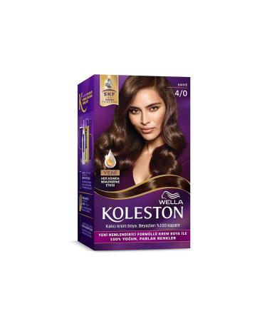 Wella Koleston Kit Hair Dye 4/0 Brown - Buy Online on GoSupps.com