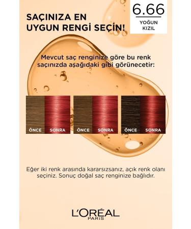 L'Oreal Paris Excellence Intense Hair Dye 6.66 Intense Red - Buy Online on GoSupps.com