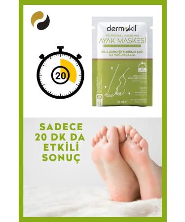 Dermokil Clay & Hemp Oil Foot Mask 35 Ml - Buy Online on GoSupps.com