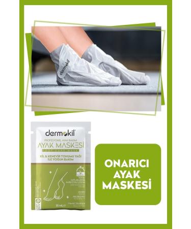 Dermokil Clay & Hemp Oil Foot Mask 35 Ml - Buy Online on GoSupps.com
