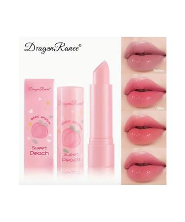 Dragon Ranee 1pcs Vibrant Peach Pink Magic Lipstick Collection - Color-Changing Moisturizing Nourishing - Buy Online on GoSupps.com
