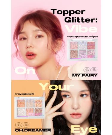 ABOUT TONE 6-Piece Intense Glitter Palette Oh My Glitter Pop 02 My Fairy - Buy Online on GoSupps.com