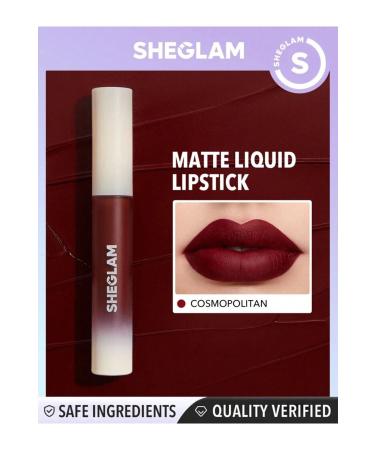 SHEGLAM Matte Allure Liquid Lipstick Alcohol free vegan lipstick 3.1g