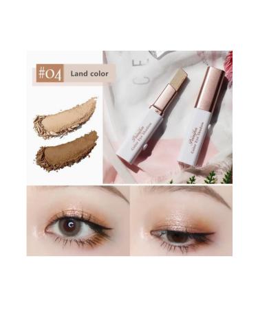 peinifen 1 piece Waterproof Double Color Glitter Eye Shadow Stick 2 color eye shadow stick form