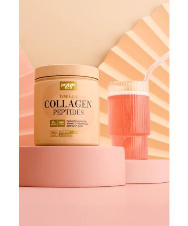 Proteinocean Collagen - Collagen | Raspberry - 6 Vitamins Added - Type 1 2 3 - 250g X 2 Pieces - Buy Online on GoSupps.com