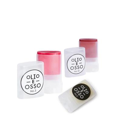 OLIO E OSSO Multi Stick Clean Beauty Tinted Blush Strawberry Make Up Moisturizing Set of 3