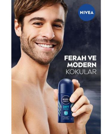 NIVEA Men Dry Fresh Men's Roll On 50 ml - Buy Online on GoSupps.com