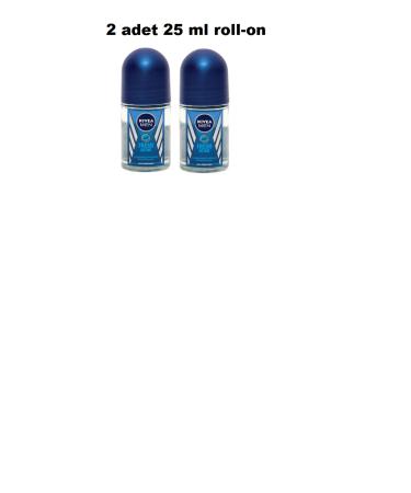 NIVEA Roll-on Men 25 ml Mini Size Fresh Active (2 pieces)