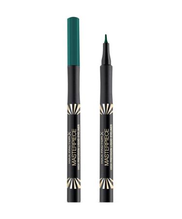Max Factor Liquid Green Eyeliner - High Precision Liquid Eyeliner 25 Forest 4015400904052
