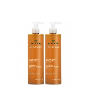 Nuxe Reve De Miel Face And Body Ultra Rich Cleansing Gel 2x400ml