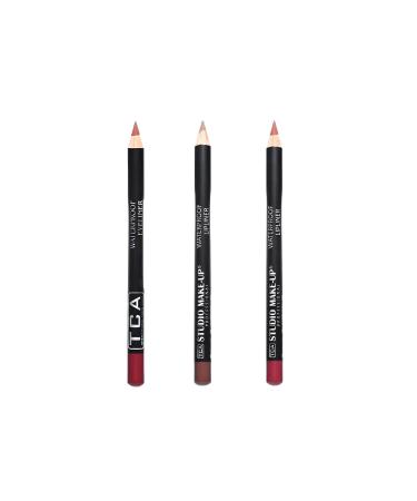 TCA Studio Make Up 3-Color Waterproof Lipliner Lip Pencil