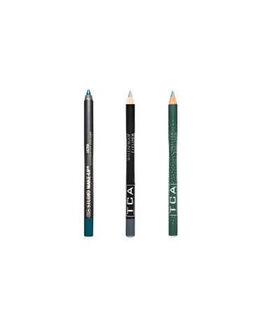TCA Studio Make Up 3-Piece Ultra Waterproof Water-Resistant Eyeliner Eye Pencil Set
