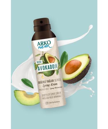 Arko Moisture Spray Cream Avocado 150 Ml Category Face Cream - Buy Online on GoSupps.com
