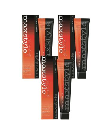 MAXSTYLE New Argan Keratin 2025/06.02 Beige Dark Blonde 60 Ml 3 Pieces Hair Dye