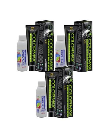 Colormax New Formula 2025/08.44 Intense Copper 60 Ml 3 Hair Dye + 3 90 Ml Oxidant Set