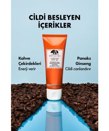 Origins Ginzing Spf 40 Revitalizing and Brightening Tinted Moisturizer with Caffeine 50 ml - Buy Online on GoSupps.com