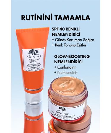 Origins Ginzing Spf 40 Revitalizing and Brightening Tinted Moisturizer with Caffeine 50 ml - Buy Online on GoSupps.com