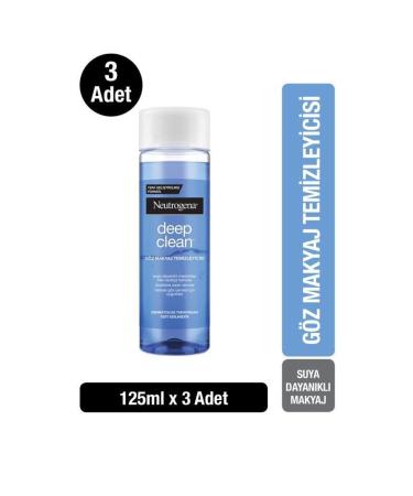 Neutrogena Deep Clean Eye Makeup Remover 125ml x3