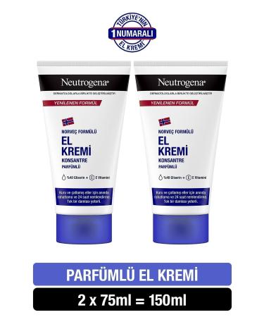 Neutrogena Norwegian Formula Hand Cream Perfumed 75 Ml X 2 Pieces