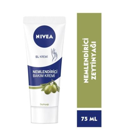 NIVEA Olive Oil Moisturizing Hand Care Cream 75ml Does Not Leave a Greasy or Sticky Feeling Soft Skin Feeling