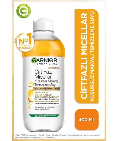 Garnier Dual Phase Micellar Flawless Make-Up Remover Water 400 ml