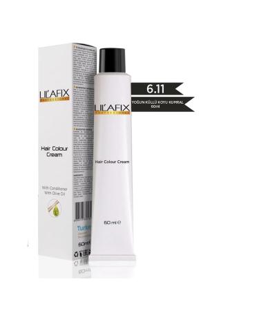 Lilafix Cream Tube Hair Dye 6.11 Intense Ash Dark Blonde 60 ml