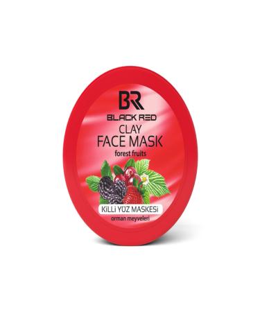 Black Red CLAY FACE MASK FOREST FRUITS 400 GR - Buy Online on GoSupps.com