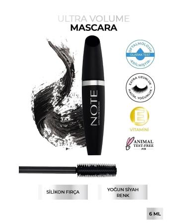 Note Cosmetics Ultra Volume Volume and Curling Effect Mascara - Black