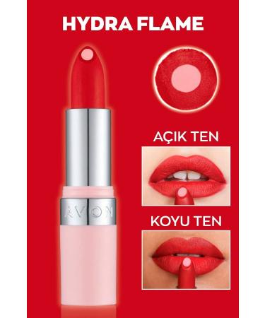 Avon Hydramatic Matte Lipstick Flame 2 Pack + Lovider Pocket Mirror Gift - Buy Online on GoSupps.com