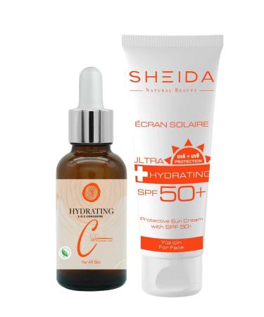 Sheida Sauce Vitamin C Concentrate Serum 30 Ml | Sunscreen Spf 50 - 75 Ml