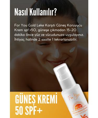 For You Gold Sun Cream Anti-Spot High Protection SPF50+ Factor 100 Ml Sun Cream - Buy Online on GoSupps.com