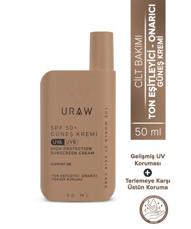 Uraw Support Bb ( Sunscreen Cream with Tinted Concealer for All Skin Types ) ( 50 ml )
