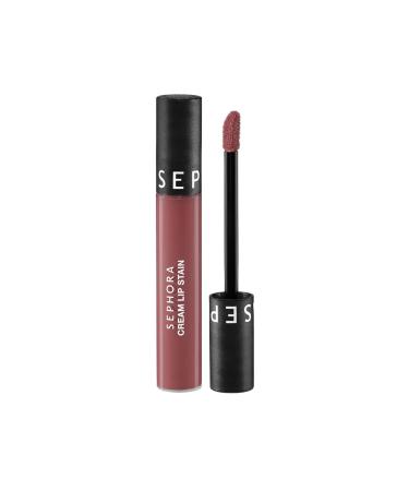 Sephora Cream Lip Stain Smudge-proof Velvet Finish Lipstick Matte Liquid Lipstick High coverage 10 hours long lasting (5 ml)