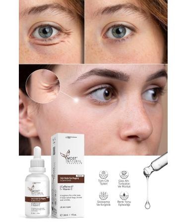 Most Natural Products Under Eye Bags Under Eye Brightener Anti-Blemish and Anti-Wrinkle Caffeine Serum 30 ml - Buy Online on GoSupps.com