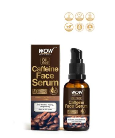 WOW Skin Science Caffeinated Skin Serum - 2 Natural Ingredients - Fast Absorbing - Oil-free - Anti-Aging Anti-Wrinkle 30ml