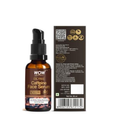 WOW Skin Science Caffeinated Skin Serum - 2 Natural Ingredients - Fast Absorbing - Oil-free - Anti-Aging Anti-Wrinkle 30ml - Buy Online on GoSupps.com