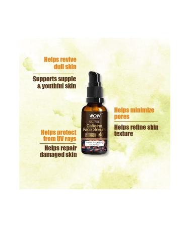 WOW Skin Science Caffeinated Skin Serum - 2 Natural Ingredients - Fast Absorbing - Oil-free - Anti-Aging Anti-Wrinkle 30ml - Buy Online on GoSupps.com