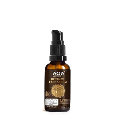 WOW Skin Science Retinol Serum - 4 Natural Ingredients Oil-Free Skin Plumper Anti-Acne Anti-Aging 30 ml - Buy Online on GoSupps.com