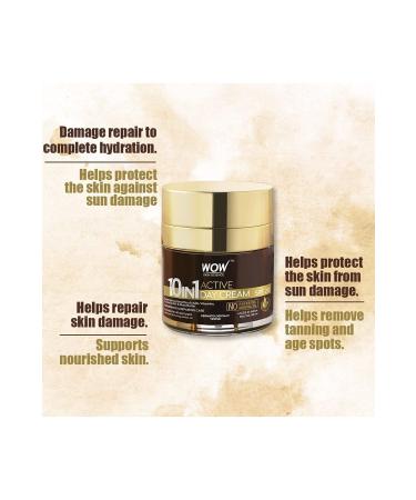 WOW Skin Science 10 in 1 Day Cream - 6 Natural Ingredients - SPF 20 with Sun Protection - Paraben Free 50ml - Buy Online on GoSupps.com