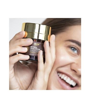 WOW Skin Science Retinol Skin Cream For All Skin Types - 25 Natural Ingredients - Suitable Under Make-up. Oil-Free 50ml - Buy Online on GoSupps.com