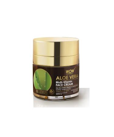 WOW Skin Science Multi Vitamin Aloe Vera Skin Cream - Natural Ingredients - For Normal & Oily Skin 50ml - Buy Online on GoSupps.com