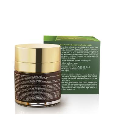 WOW Skin Science Multi Vitamin Aloe Vera Skin Cream - Natural Ingredients - For Normal & Oily Skin 50ml - Buy Online on GoSupps.com