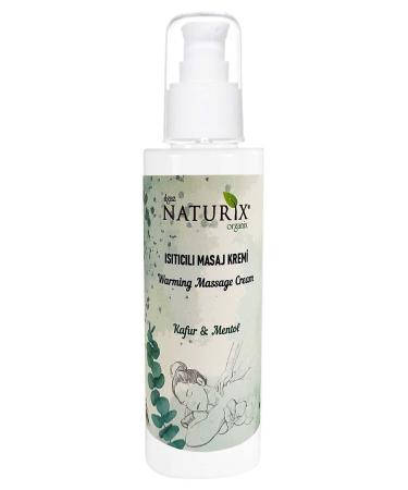 Naturix Heating Massage Cream Eucalyptus and Camphor Essence Menthol 7 Herb Essence Massage Cream 200 Ml