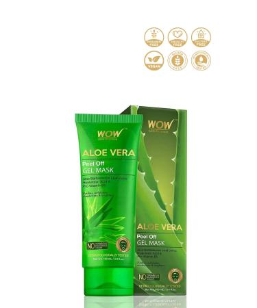 WOW Skin Science Aloe Vera Peel-Off Gel Mask - With Hyaluronic Acid and Pro Vitamin B5 100ml