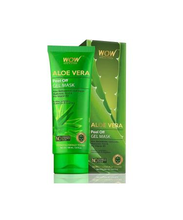 WOW Skin Science Aloe Vera Peel-Off Gel Mask - With Hyaluronic Acid and Pro Vitamin B5 100ml - Buy Online on GoSupps.com