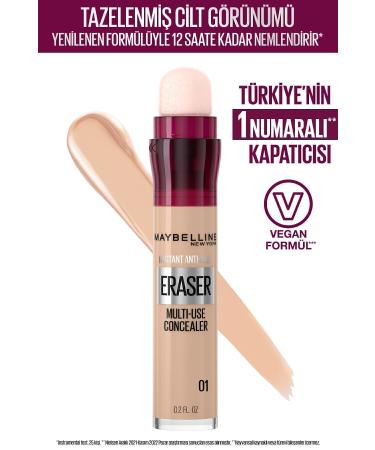 Maybelline New York Instant Anti Age Eraser Concealer - 01 Light Concealer