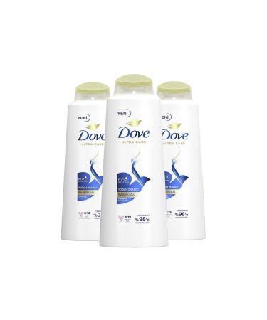 Dove Ultra Care Hair Care Shampoo Intensive Repair Damaged Hair 600 ml X3 - Buy Online on GoSupps.com
