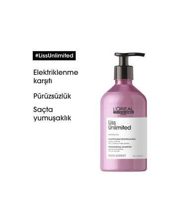 L'oreal Professionnel Serie Expert Liss Unlimited Anti-frizz and Intense Softness Shampoo - Buy Online on GoSupps.com